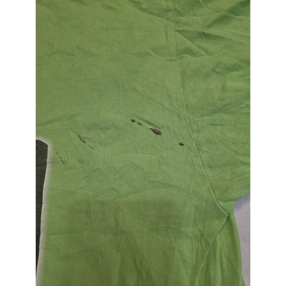 Chuck Brown Tee Tree Men's Size 2XL Lime Green Short Sleeve T-Shirt Front And... - Picture 2 of 4